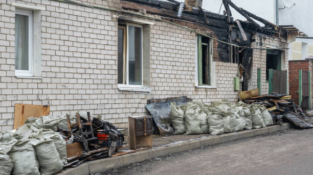 Professional Fire Damage Assessment technician working in Woodstock, VA